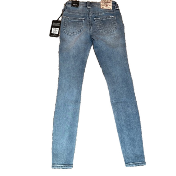 True religion Jennie curvy mid rise super skinny light breaker jeans - Picture 2 of 8